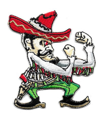 Fighting Mexican Cowboy Embroidered Patch