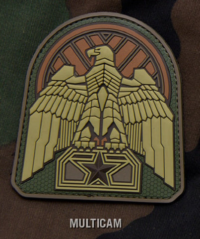 INDUSTRIAL EAGLE MULTICAM PVC HOOK BACKING MILITARY PATCH