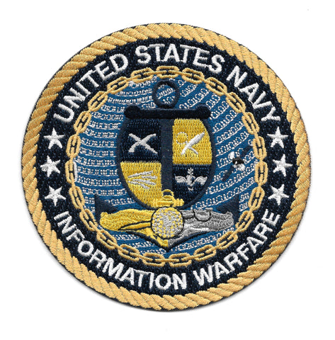 United States Navy Information Warfare Military Patch