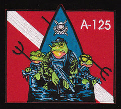 A-125 NAVY SEAL TEAM COMBAT DIVER UDT FROG PARTY MILITARY PATCH