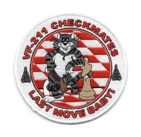 VF-211 Checkmates TOMCAT Last Move Baby! USN Navy Military Patch