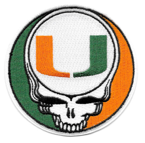 Steal Your Face Miami Dead Head Skull Patch