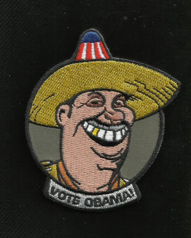 VOTE OBAMA! Tactical Humor Combat Badge Hook & Loop Patch