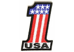 NUMBER #1 USA FLAG PATCH
