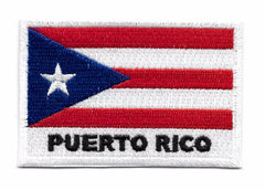Puerto Rican Iron On Flag Patch