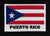 Puerto Rican Iron On Flag Patch