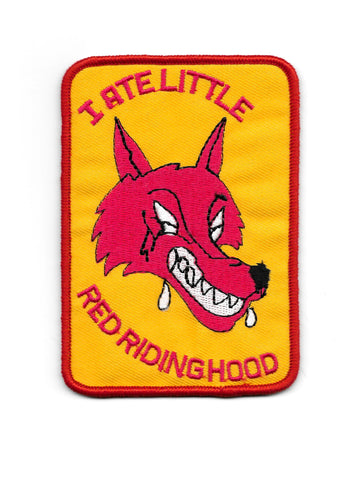I Ate Little Red Riding Hood Vintage Patch