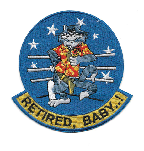 Tomcat F-14 RETIRED, BABY! USN Navy Military Patch