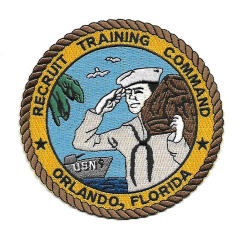 NAVY RECRUIT TRAINING COMMAND ORLANDO, FLORIDA MILITARY PATCH RTC