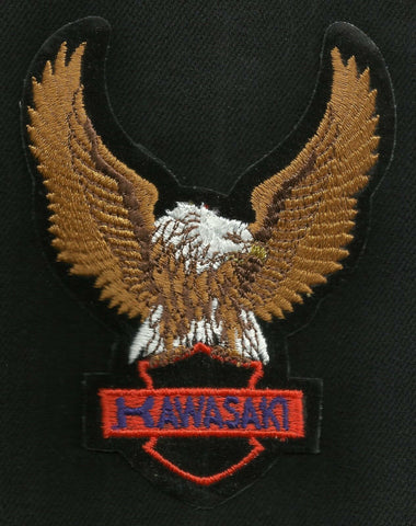 KAWASAKI Eagle Upwings Motorcycle Vintage Patch