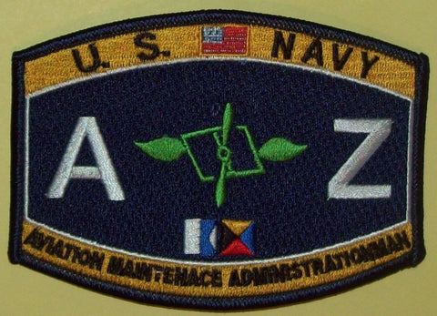 AVIATION MAINTENACE ADMINISTRATIONMAN - AZ - MILITARY RATING PATCH