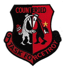 Task Force Troy Counter IED Patch - Red & Black