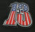 Number Thirteen 13 USA Flag Vintage Style Patch