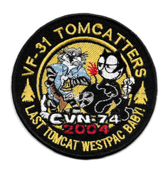 VF-31 TOMCATTERS Last Tomcat Westpac Baby! CVN-74 2004 Navy Military Patch