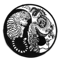 Yin Yang Tiger Dragon Large Patch